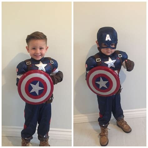 Captain America Halloween Costume Kids Toddlers Toddler Halloween