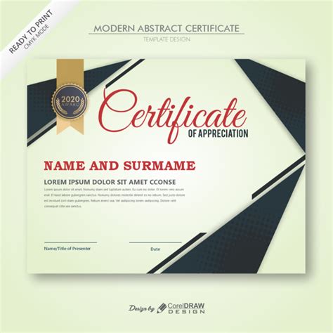 Top Imagen Modern Certificate Background Design Free Download Thpthoanghoatham Edu Vn