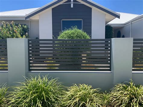 Aluminium Slat Fence In Carramar — Craftsman Fencing