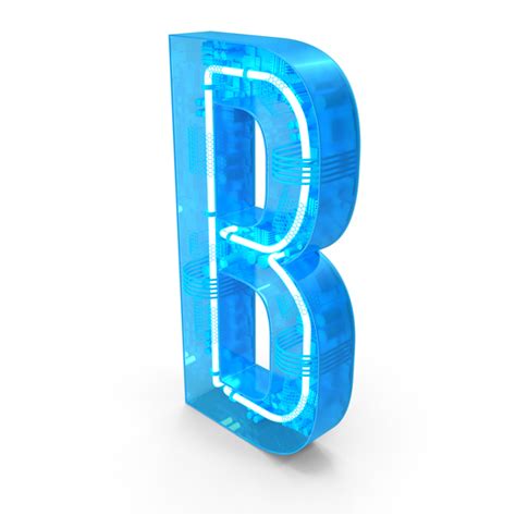 Blue Plastic Neon Letter B Png Images And Psds For Download Pixelsquid