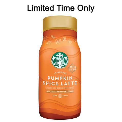 Starbucks Pumpkin Spice Latte Espresso Beverage 40 Oz Bottle