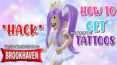 Hack How To Get A Tattoo In Brookhaven Roblox Brookhaven Rp Roblox