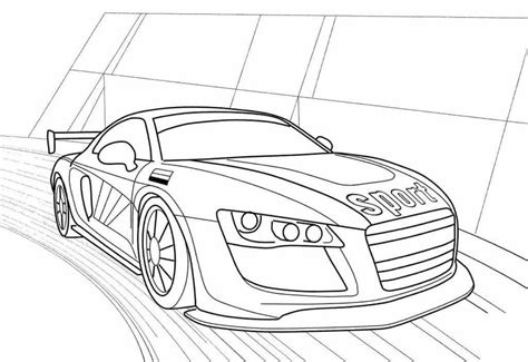 Sport Race Car Coloring Page Download Print Or Color Online For Free