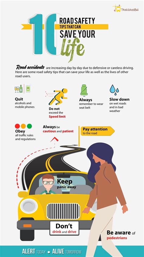 10 Road Safety Tips That Can Save Your Life Infographic