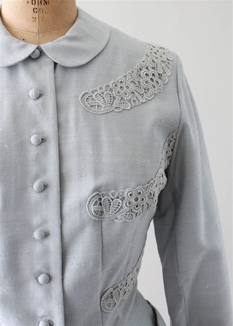 Vintage 1960s Grey Wiggle Dress And Jacket Suit Raleigh Vintage