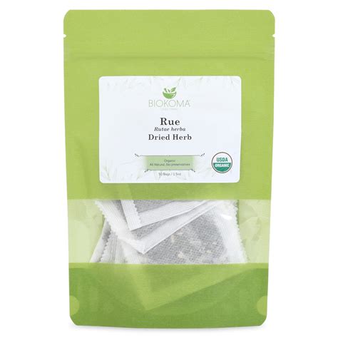 Rue Rutae Herba Dried Herb 30 Tea Bags 15oz Usda Certified Organic