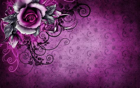 Free abstract backgrounds for your phone, pc desktop, laptop and other devices. Vintage Rose Abstract Purple wallpapers | Vintage Rose ...