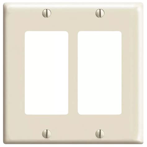 Leviton Decora 2 Gang Wall Plate In Light Almond The Home Depot Canada