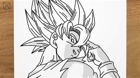 How To Draw Goku Super Saiyan Dragon Ball Z Step By Step Easy