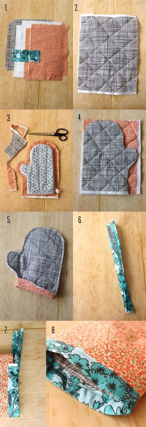 Oven Mitt and Hot Pad DIY | Hot pads diy, Diy and crafts sewing, Diy sewing