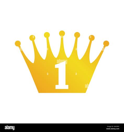 Gold Crown Icon 1st Place Stock Vector Image And Art Alamy