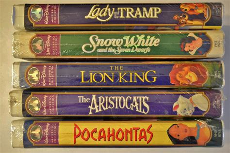 Buy Walt Disneys Masterpiece Collection Lot Of 5 Vhs Pocahontas The
