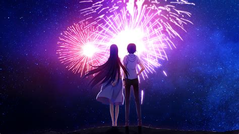 Wallpaper Anime Fireworks Manga Grisaia No Kajitsu Kazami Yuuji