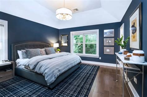 50 Blue Primary Bedroom Ideas Photos Dark Blue Bedrooms Blue