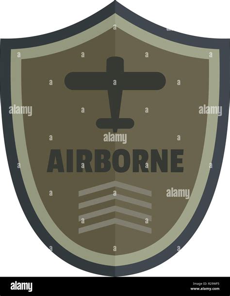 Airborne Icon Logo Flat Illustration Of Airborne Vector Icon Logo For