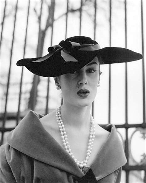 Patricia Wearing Velvet Hat And Coat By Jacques Fath Photo By Walde