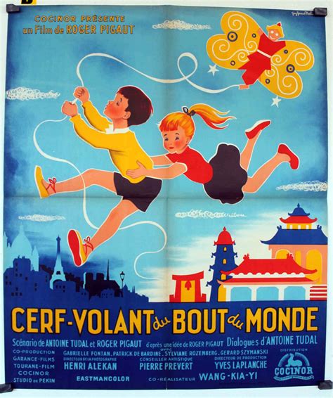 "CERFVOLANT DU BOUT DU MONDE" MOVIE POSTER  "CERFVOLANT DU BOUT DU