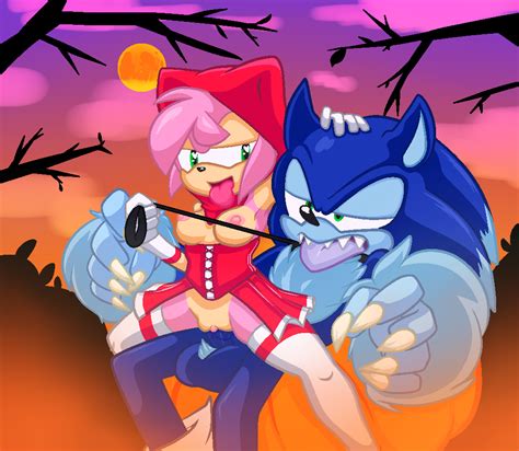 Rule 34 Amy Rose Anthro Areola Breasts Costume Domination Duo