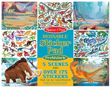 Melissa And Doug Reusable Sticker Pad Prehistoric Buy Online At The Nile