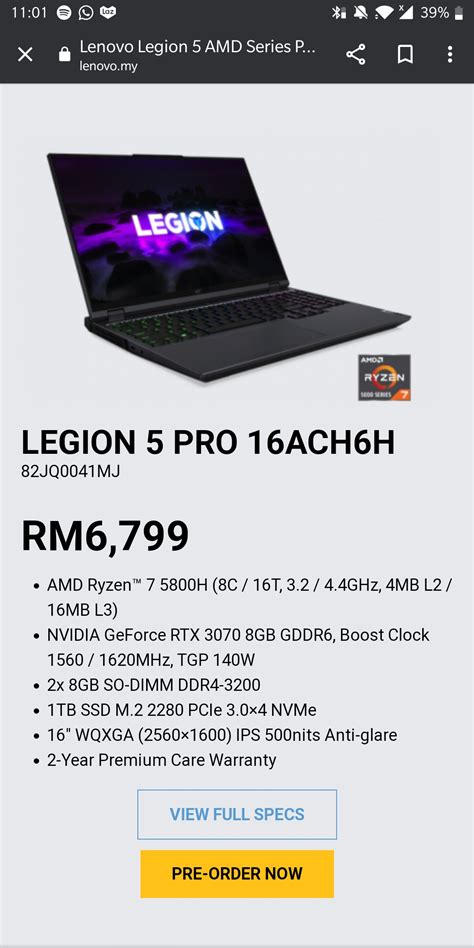 Midnight black deepsea blue orchid gray maple gold soft pink. LEGION 5 PRO AVAILABLE FOR PRE-ORDER MALAYSIA : GamingLaptops