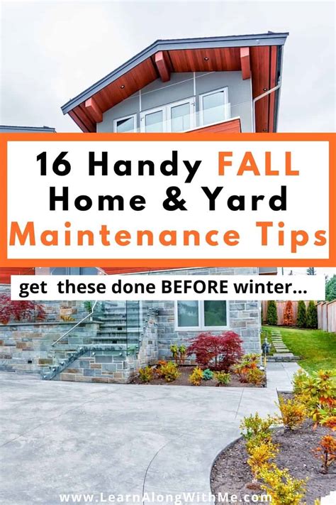 16 Handy Fall Home Maintenance Tips And Fall Yard Maintenance Tips To