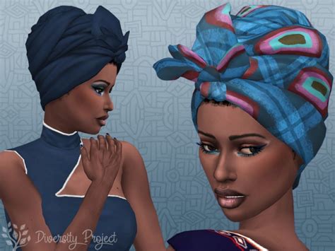 African Headwrap At Sims 4 Diversity Project Sims 4 Updates