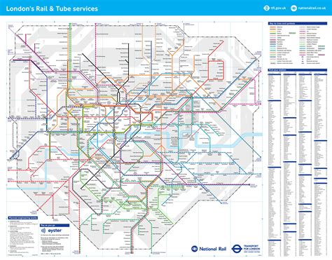 London Tube Map London Tube And Rail Map England Images And Photos Finder