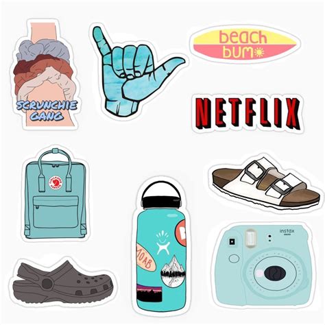 Vsco Girl Sticker Pack Girl Stickers Tumblr Stickers Phone Stickers