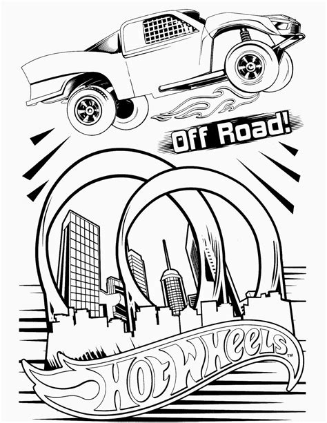 Hot Wheels Racing League: Hot Wheels Coloring Pages - Set 5