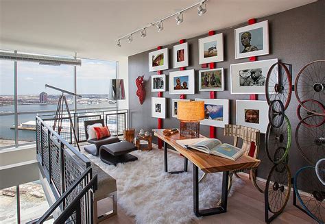 If you are planning a feminine industrial home office, try scandinavian black and white palette for the office or just add some bold touches. The Industrial Style Home Office
