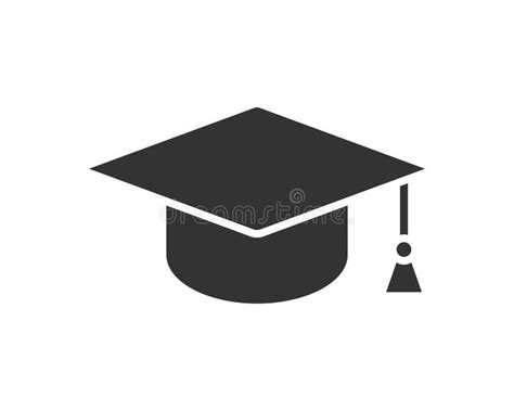 Education Icon Vector Illustartion College Cap Or Graduate Hat Symbol