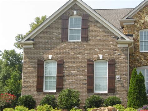 Brick house shutter color ideas. Exterior Custom Shutters - Traditional - Exterior ...