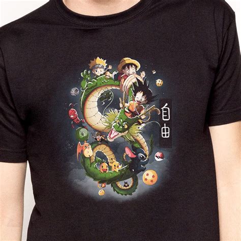 Dragon Freedom Di Vallina84 Maglietta Dragon Ball Camisetas