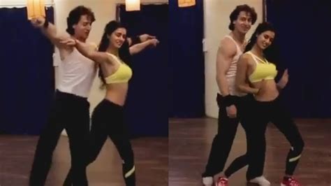 tiger shroff s first romantic dance ever with girlfriend disha patani youtube