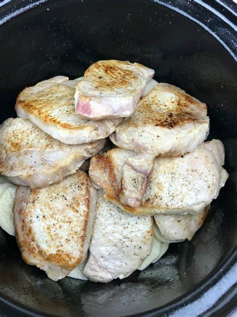 Learn how to cook great ninja cooker scalloped potatoes and pork chops. Slow Cooker Pork Chops and Potatoes - Sweet Pea's Kitchen