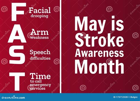 May Is National Stroke Awareness Month Stroke Symptoms Mnemonic