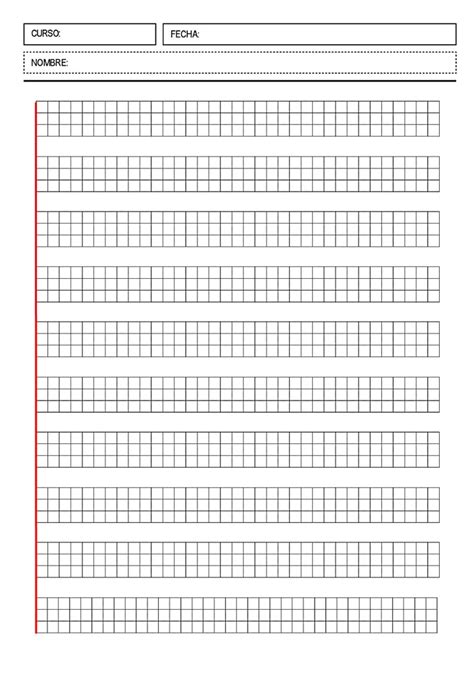 Colección Plantillas De Escritura De Diferentes Pautas Y Cuadriculas 20