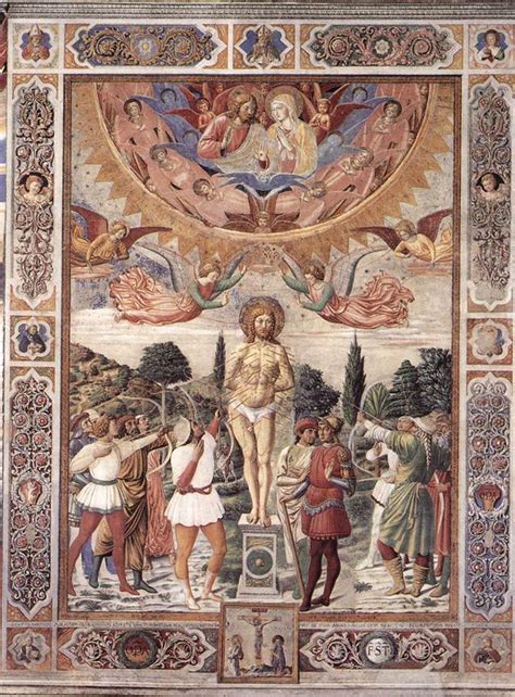 Martyrdom Of St Sebastian 1465 Benozzo Gozzoli