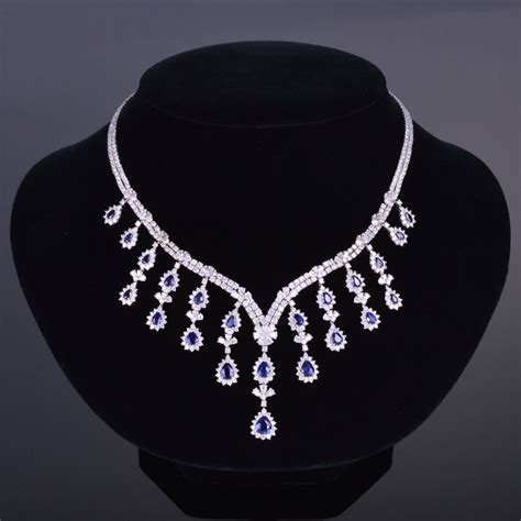 Diamond And Sapphire Royal Necklace Louis Xv Jewelers