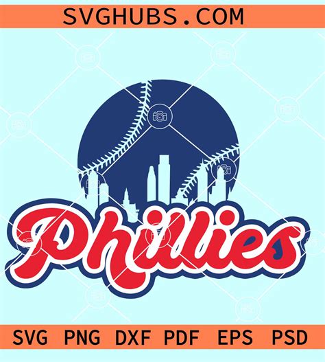 Phillies Baseball Svg Philadelphia Phillies Svg Mlb Team Svg