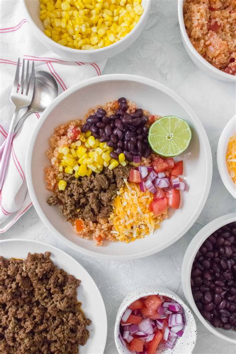 Salsa Quinoa Taco Bowl Meal Prep Recipe Meal Prep Bowls Recipe Meals