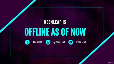 Free Twitch Offline Banner Templates And Examples Edit Online