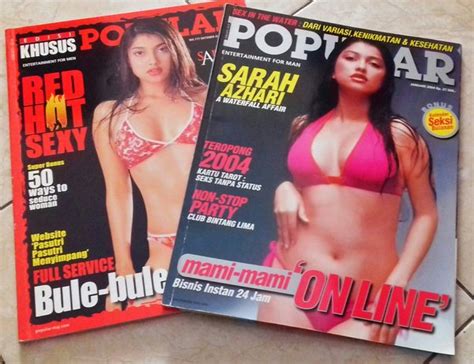 Jual Majalah Popular Cover Sarah Azhari Paket 2 Di Lapak Krakatau71