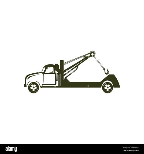 Tow Towing Truck Service Logo Template Vectorsimple Logoeps 10 Stock