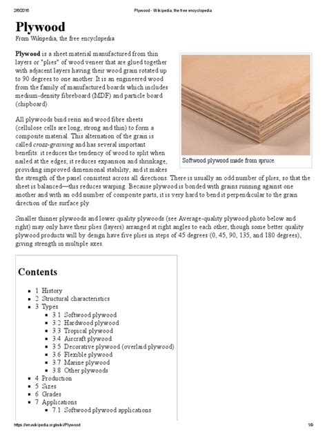 Plywood Wikipedia The Free Encyclopedia Pdf Plywood Wood Products