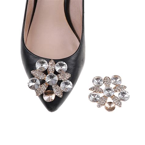Buy 1pc Rhinestone Crystal Shoe Clips Shoe Accessories