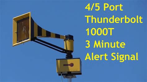 Refurbished 45 Thunderbolt 1000t Tornado Siren Test 3 Min Alert