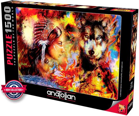 Puzzle Wolf Maiden Perre Anatolian 4562 1500 Pieces Jigsaw Puzzles
