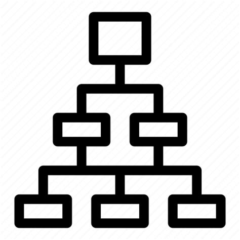 Hierarchical Structure Hierarchy Order Organization Organized Icon