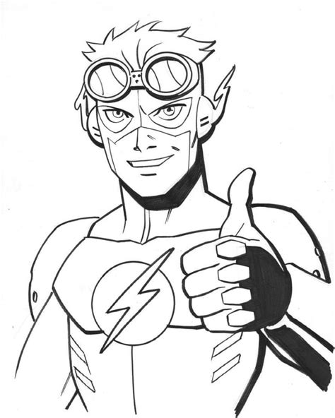 Dibujos de Flash para Colorear e Imprimir - Wonder-day.com